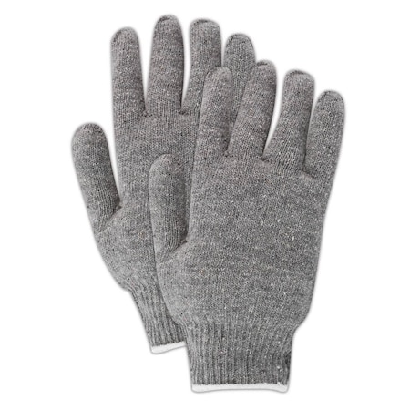 Magid Machine Knit Gloves, Gray, 12 PK G138C
